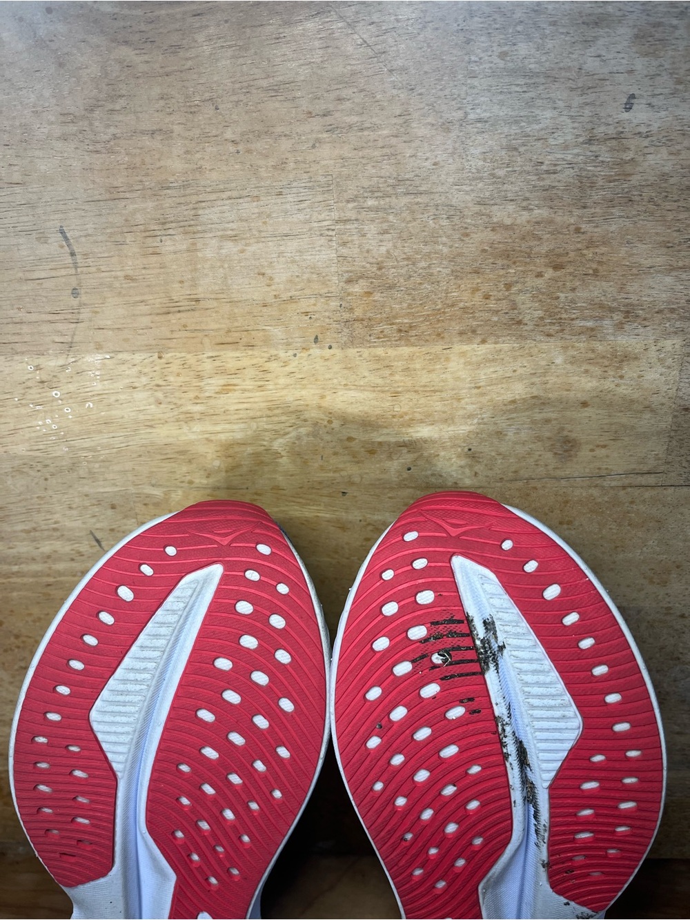 Hoka One One Mach 6 Womens Size 7.5 Running Shoes Sneakers Red White Blue - Picture 10 of 12